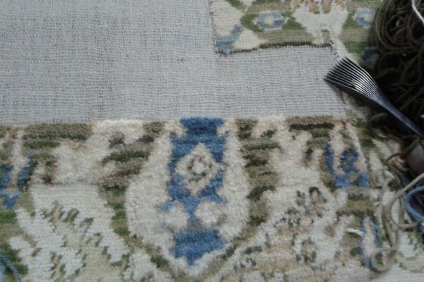 reconstrucción alfombra antigua